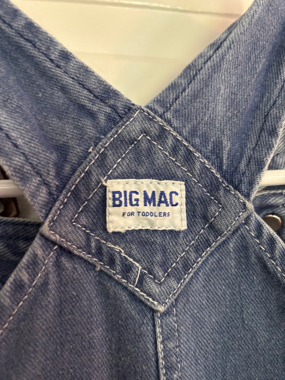 Vintage Bug Mac Kids Classic Denim Overalls - Blue - Picture 5 of 5